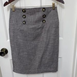 High-Waisted Pencil Skirt